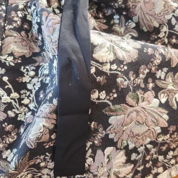 Bonnie Jean Girls Dress 3T Navy Pink Brocade Holiday Christmas Outfit - Picture 9 of 14